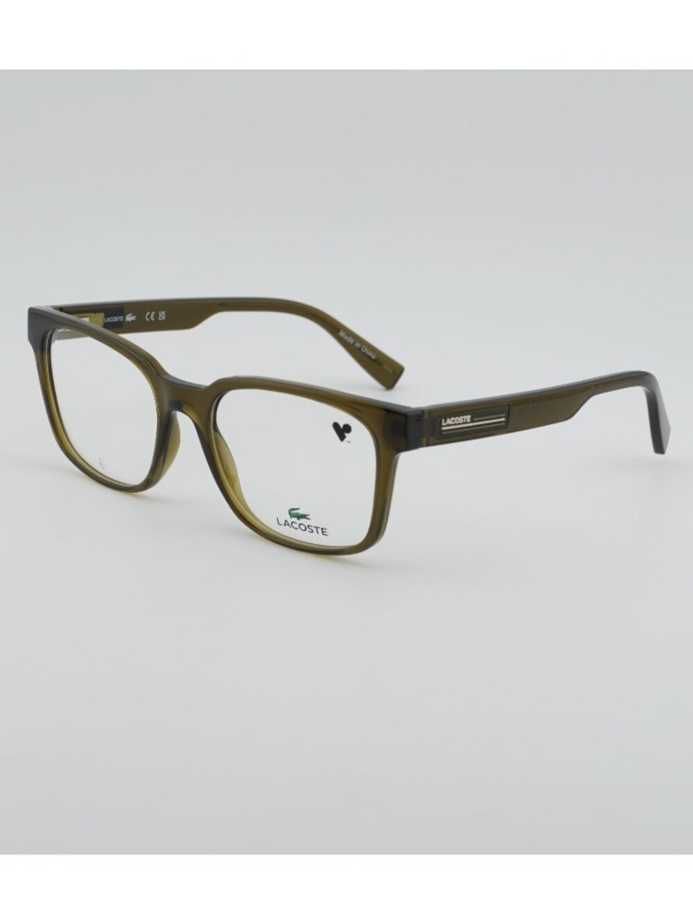 Lacoste L2947 275 Eyeglasses Khaki 54mm Rectangle Frame